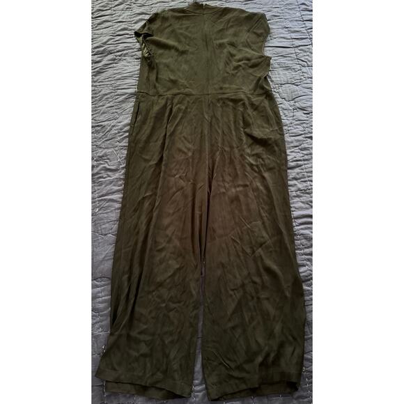 Universal Standard Cambria Black Jumpsuit Medium V-Neck Zip Back - Picture 4 of 9